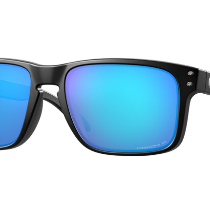 Oakley HOLBROOK OO9102 Square Sunglasses  9102F0-Matte Black 57-137-18 - Color Map Black