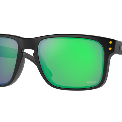 Oakley HOLBROOK OO9102 Square Sunglasses  9102R3-Matte Black 57-137-18 - Color Map Black