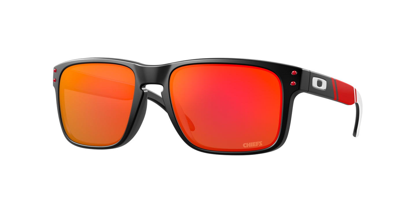 Oakley HOLBROOK OO9102 Square Sunglasses  9102R7-Matte Black 57-137-18 - Color Map Black