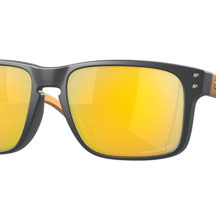 Oakley HOLBROOK OO9102 Square Sunglasses  9102W4-Matte Carbon 57-137-18 - Color Map Grey