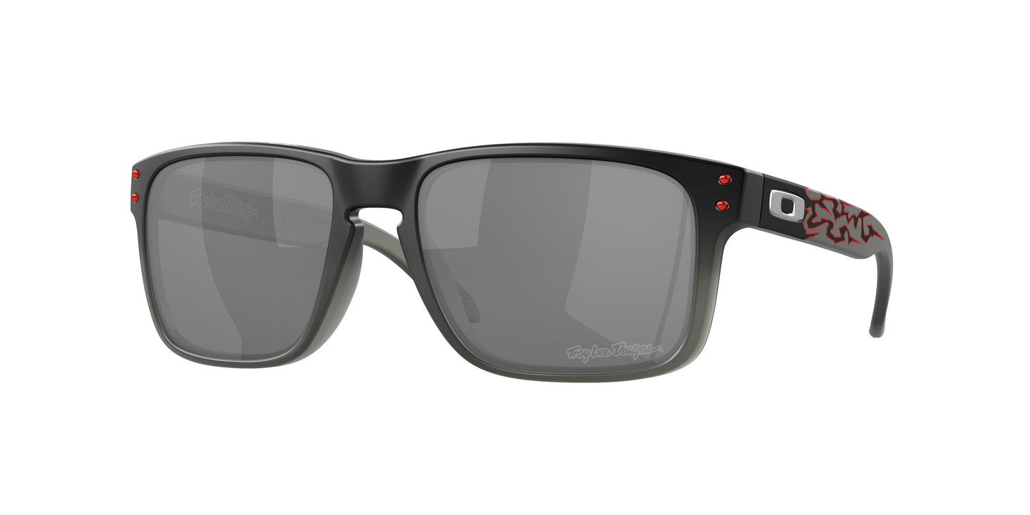 Oakley HOLBROOK OO9102 Square Sunglasses  9102Z0-Troy Lee Designs Black Fade 57-137-18 - Color Map Black