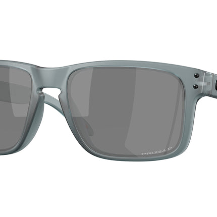 Oakley HOLBROOK OO9102 Square Sunglasses  9102Z4-Matte Crystal Black 57-137-18 - Color Map Grey