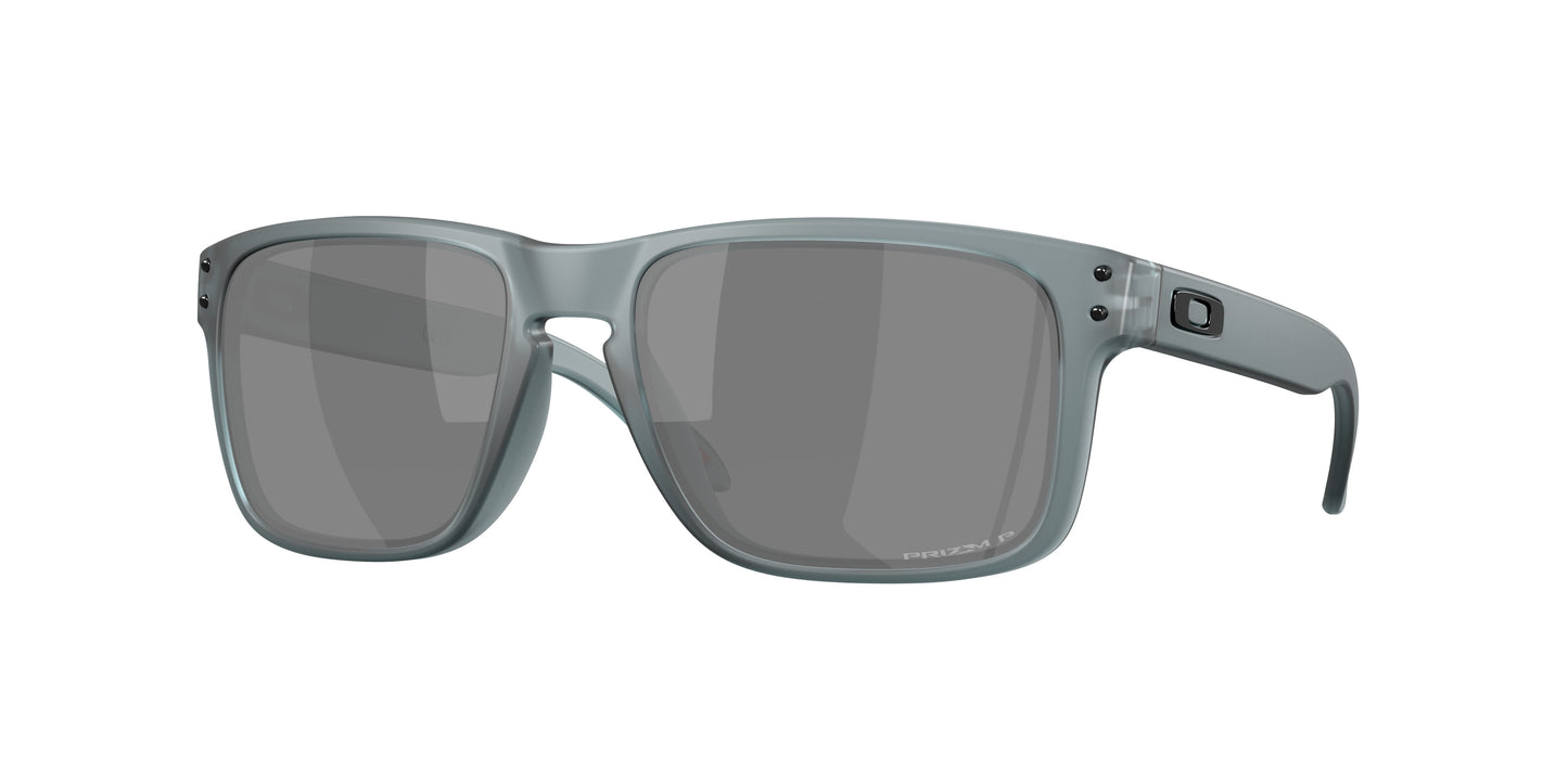 Oakley HOLBROOK OO9102 Square Sunglasses  9102Z4-Matte Crystal Black 57-137-18 - Color Map Grey