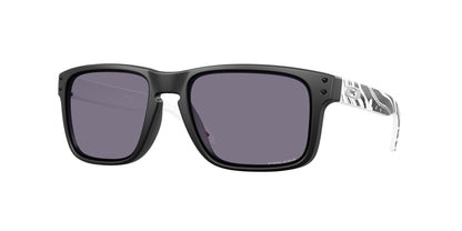 Oakley HOLBROOK OO9102 Square Sunglasses  9102Z5-Matte Black 57-137-18 - Color Map Black
