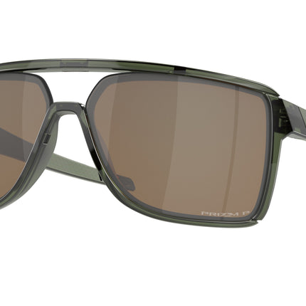 Oakley CASTEL OO9147 Rectangle Sunglasses  914704-Olive Ink 63-133-12 - Color Map Green