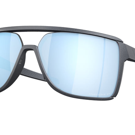 Oakley CASTEL OO9147 Rectangle Sunglasses  914712-Blue Steel 63-133-12 - Color Map Grey