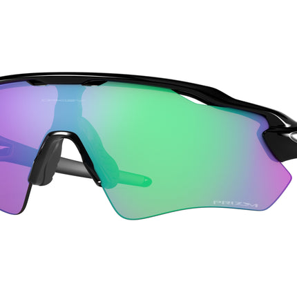 Oakley RADAR EV PATH OO9208 Shield Sunglasses  920844-Polished Black 38-128-138 - Color Map Black