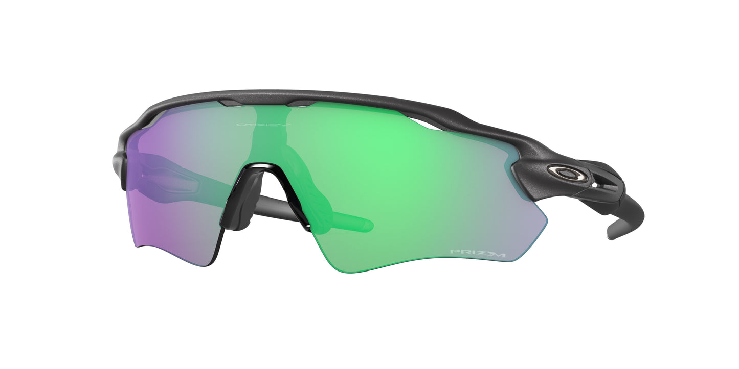 Oakley RADAR EV PATH OO9208 Shield Sunglasses  9208A1-Steel 38-128-138 - Color Map Grey
