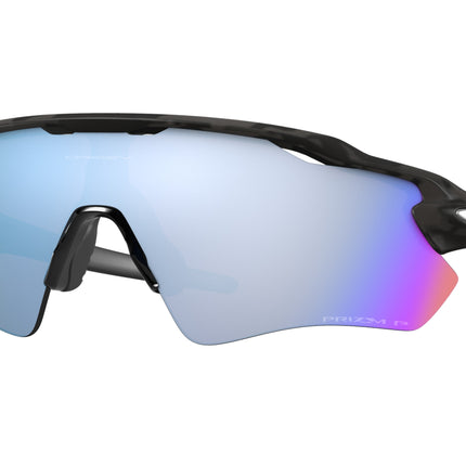 Oakley RADAR EV PATH OO9208 Shield Sunglasses  9208C0-Matte Black Camo 38-128-138 - Color Map Grey
