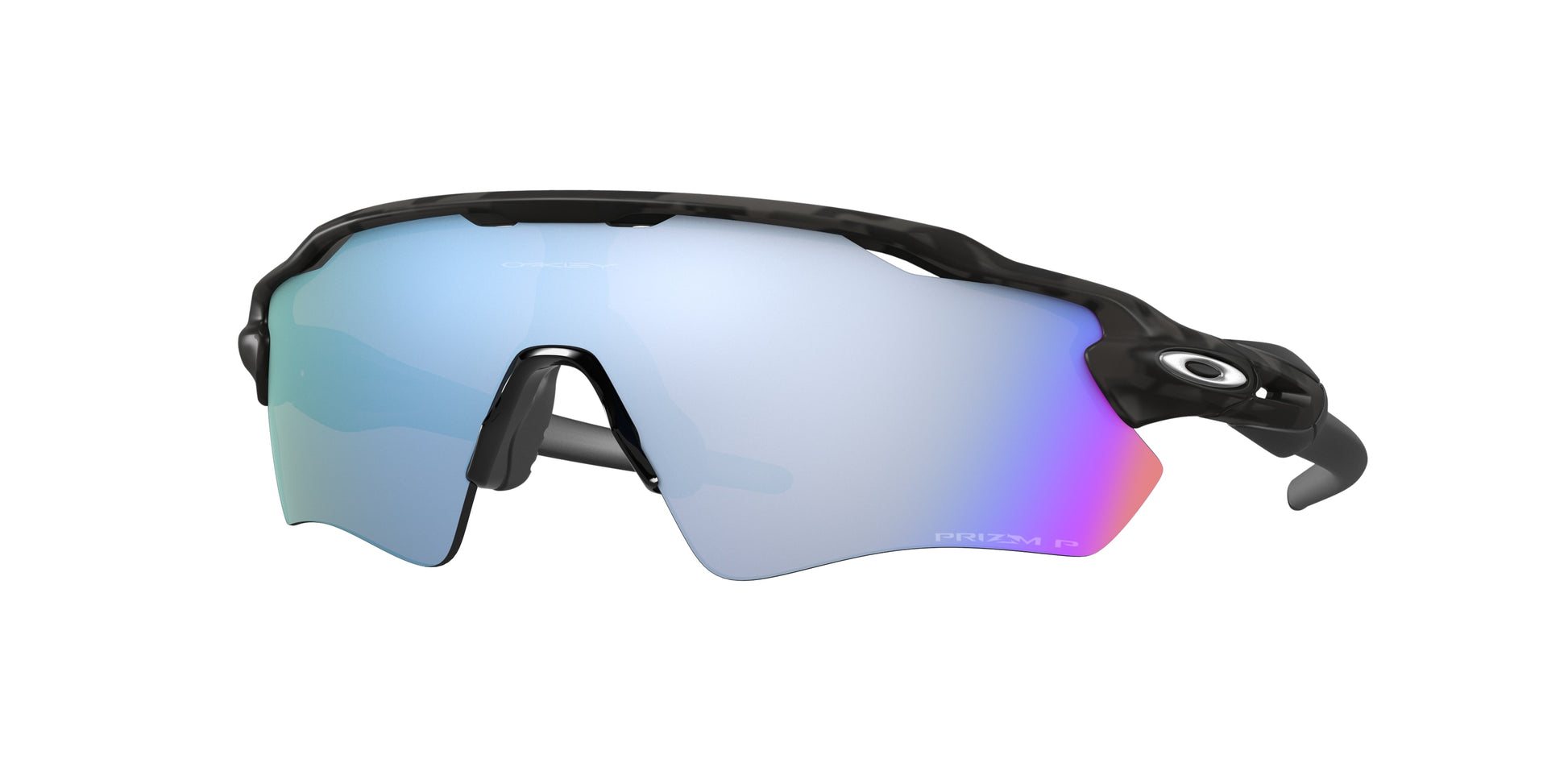 Oakley RADAR EV PATH OO9208 Shield Sunglasses  9208C0-Matte Black Camo 38-128-138 - Color Map Grey