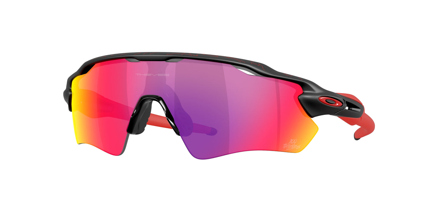 Oakley RADAR EV PATH OO9208 Shield Sunglasses  9208G2-100t Matte Black 38-128-138 - Color Map Black