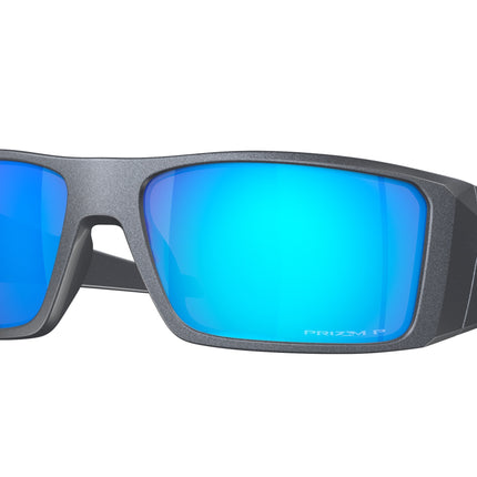 Oakley HELIOSTAT OO9231 Rectangle Sunglasses  923113-Blue Steel 61-129-16 - Color Map Grey