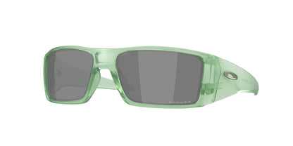 Oakley HELIOSTAT OO9231 Rectangle Sunglasses  923122-Matte Transparent Jade 61-129-16 - Color Map Green
