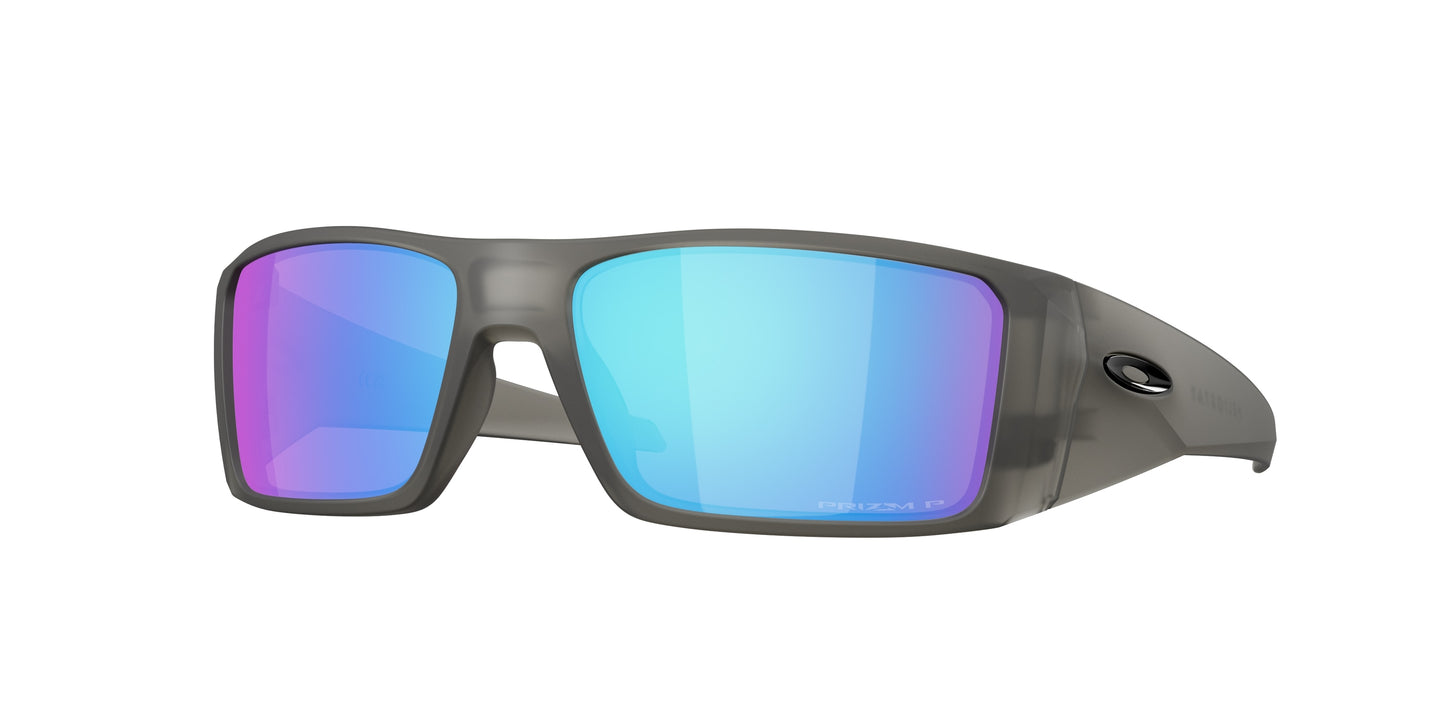 Oakley HELIOSTAT OO9231 Rectangle Sunglasses  923124-Matte Grey Smoke 61-129-16 - Color Map Grey