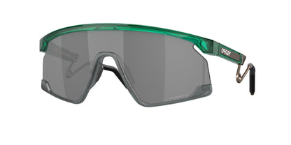 Oakley BXTR METAL OO9237 Shield Sunglasses  923705-Transparent Viridian 39-133-139 - Color Map Green