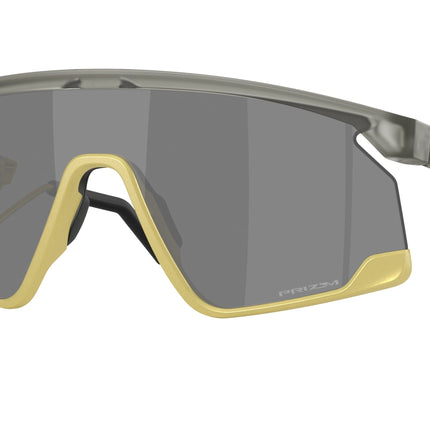 Oakley BXTR METAL OO9237 Shield Sunglasses  923714-Matte Grey Ink/Vintage Gold 39-133-139 - Color Map Grey