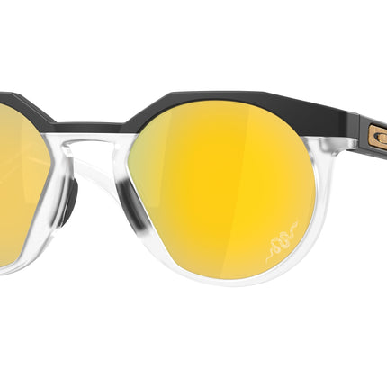 Oakley HSTN A OO9242A Round Sunglasses  924211-Matte Black/Matte Clear 52-142-21 - Color Map Black