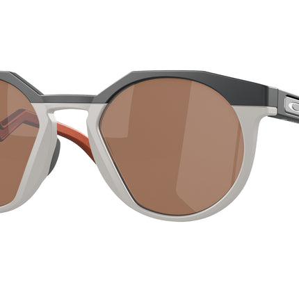 Oakley HSTN OO9242 Round Sunglasses  924206-Matte Carbon 52-142-21 - Color Map Grey