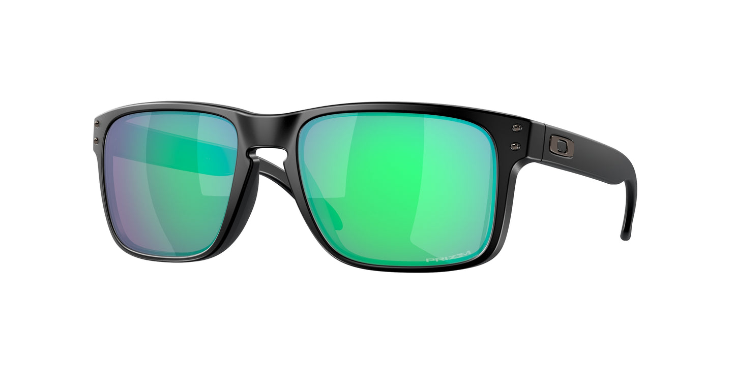 Oakley HOLBROOK (A) OO9244 Rectangle Sunglasses  924429-Matte Black Ink 56-138-17 - Color Map Black