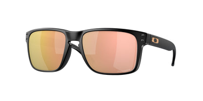 Oakley HOLBROOK (A) OO9244 Rectangle Sunglasses  924449-Matte Black 56-138-17 - Color Map Black