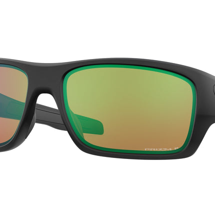 Oakley TURBINE OO9263 Rectangle Sunglasses  926325-Matte Black 65-132-17 - Color Map Black