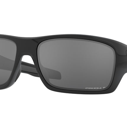 Oakley TURBINE OO9263 Rectangle Sunglasses  926341-Polished Black 65-132-17 - Color Map Black