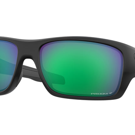 Oakley TURBINE OO9263 Rectangle Sunglasses  926345-Matte Black 65-132-17 - Color Map Black