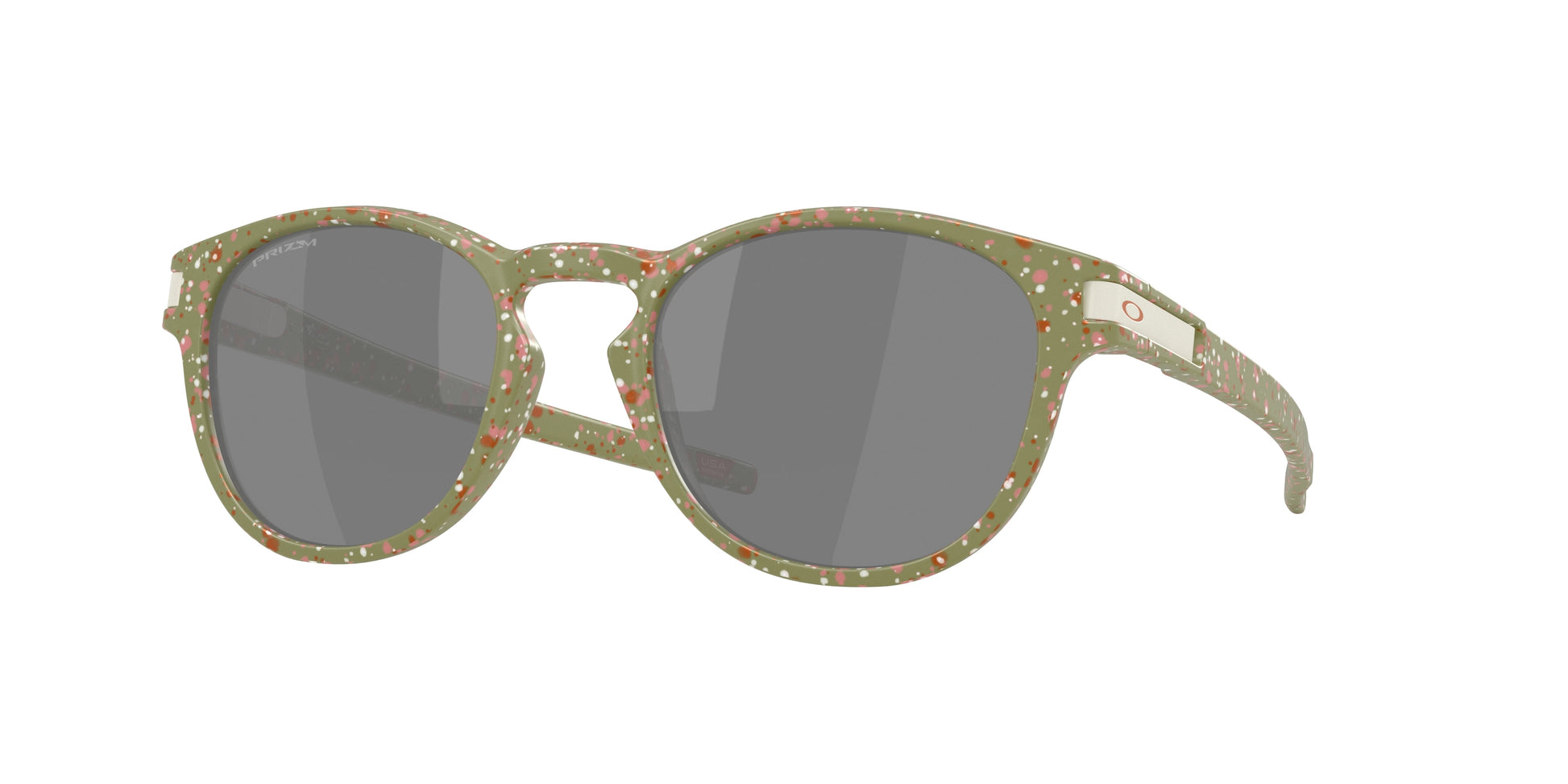 Oakley LATCH OO9265 Round Sunglasses  926572-Matte Fern Terrazzo 53-139-21 - Color Map Green