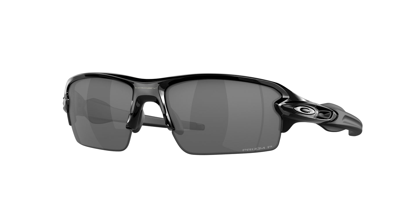 Oakley FLAK 2.0 (A) OO9271 Rectangle Sunglasses  927126-Polished Black 61-133-12 - Color Map Black