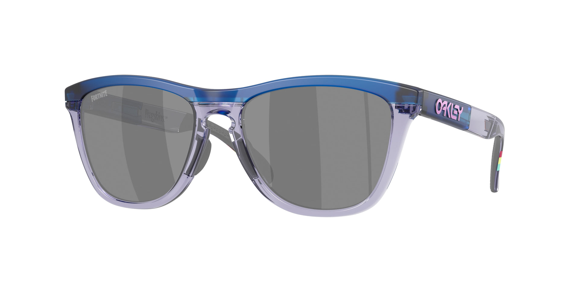 Oakley FROGSKINS RANGE OO9284 Round Sunglasses  928416-Matte Transparent Blue 55-136-17 - Color Map Blue