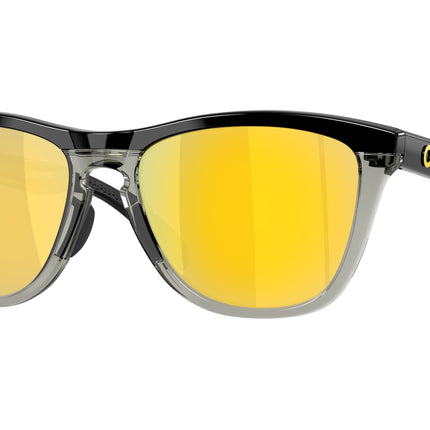 Oakley FROGSKINS RANGE OO9284 Round Sunglasses  928418-Polished Black 55-136-17 - Color Map Black