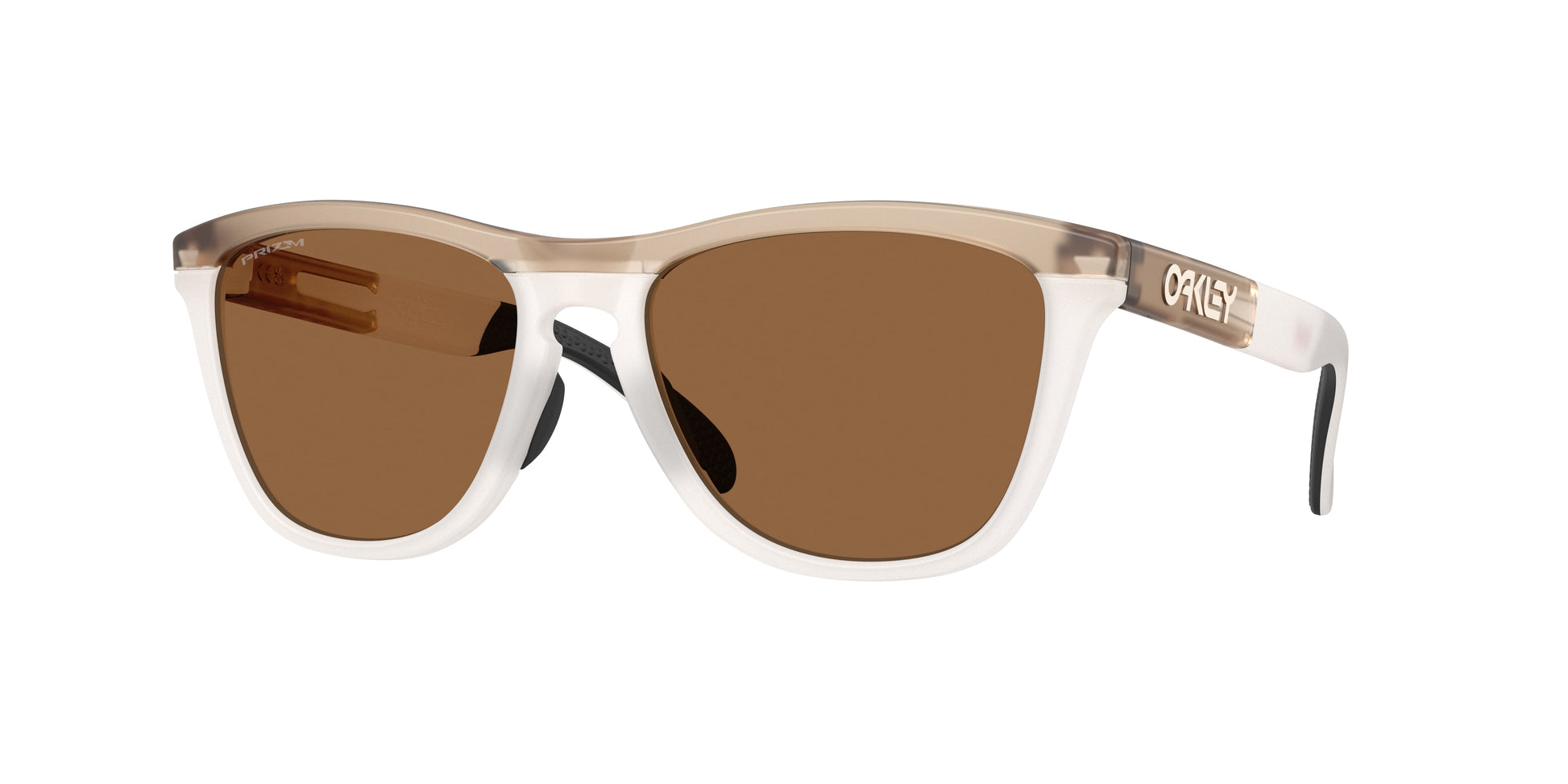 Oakley FROGSKINS RANGE OO9284 Round Sunglasses  928420-Matte Sepia 55-136-17 - Color Map Beige