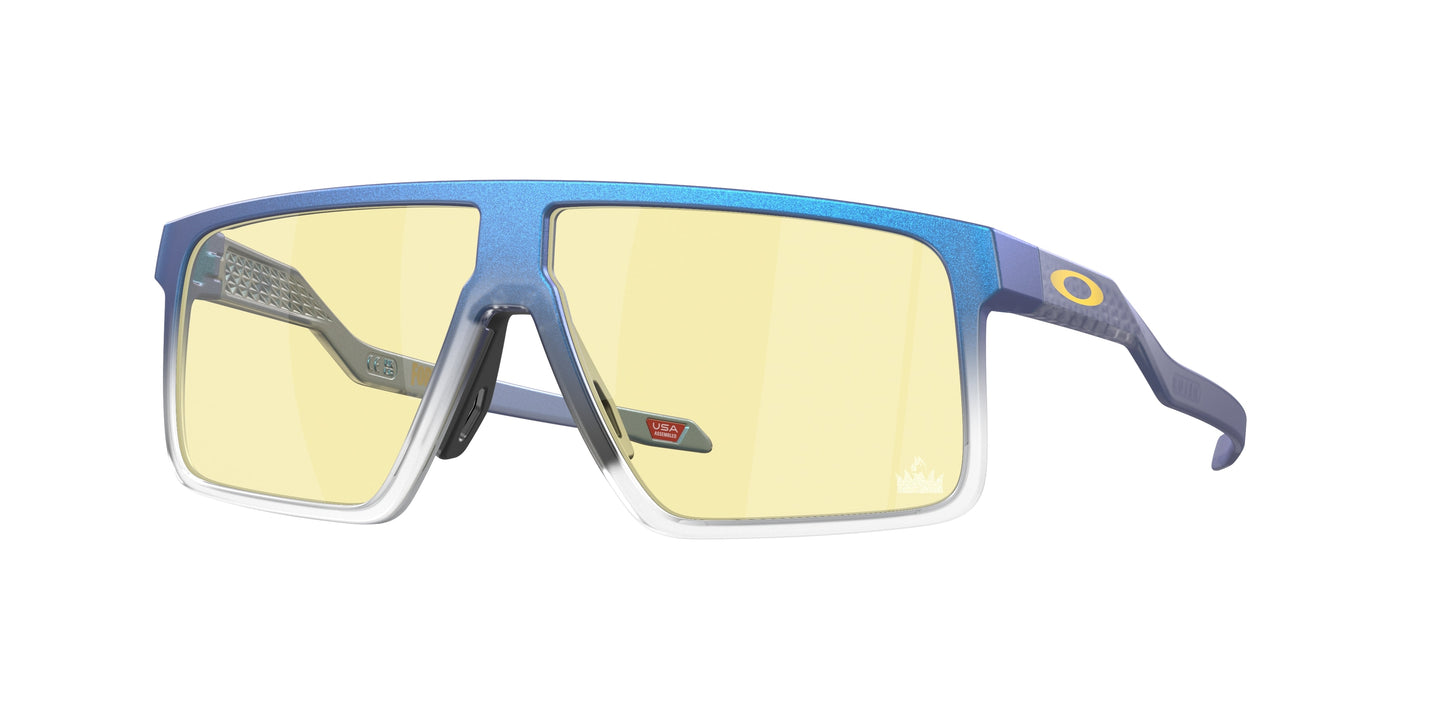 Oakley HELUX OO9285 Rectangle Sunglasses  928505-Matte Cyan & Blue & Clear Shift 61-146-9 - Color Map Blue