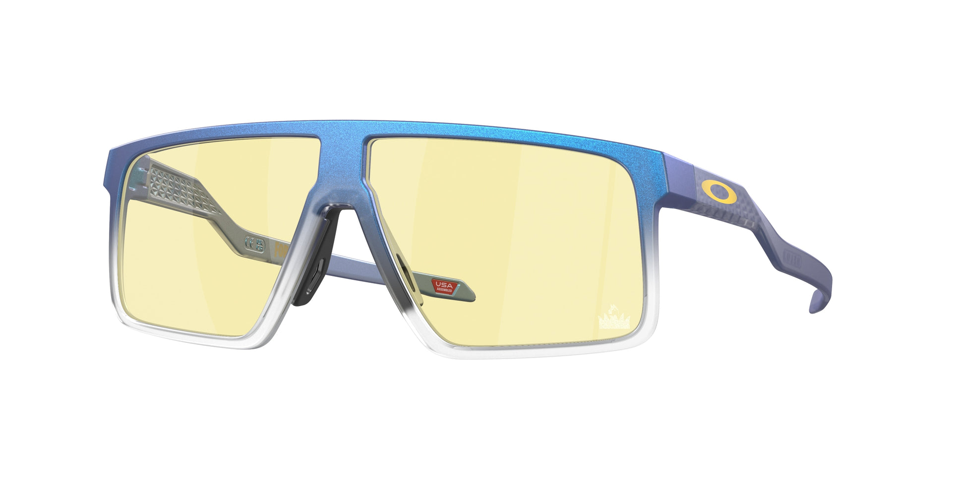 Oakley HELUX OO9285 Rectangle Sunglasses  928505-Matte Cyan & Blue & Clear Shift 61-146-9 - Color Map Blue