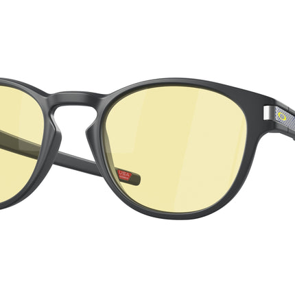 Oakley LATCH (A) OO9349 Round Sunglasses  934952-Matte Carbon 53-139-21 - Color Map Grey