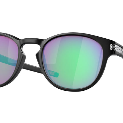 Oakley LATCH (A) OO9349 Round Sunglasses  934953-Matte Black 53-139-21 - Color Map Black