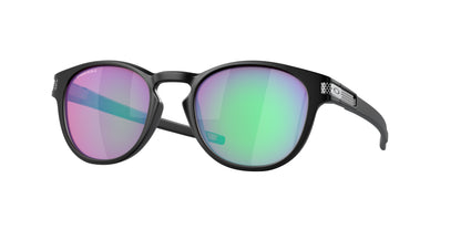 Oakley LATCH (A) OO9349 Round Sunglasses  934953-Matte Black 53-139-21 - Color Map Black