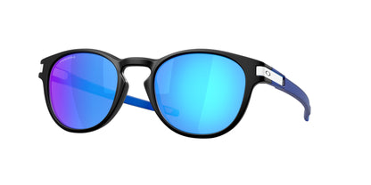 Oakley LATCH (A) OO9349 Round Sunglasses  934955-Matte Black 53-139-21 - Color Map Black