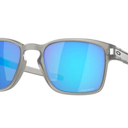Oakley LATCH SQUARED (A) OO9358 Square Sunglasses  935812-Matte Grey Ink 55-139-17 - Color Map Grey