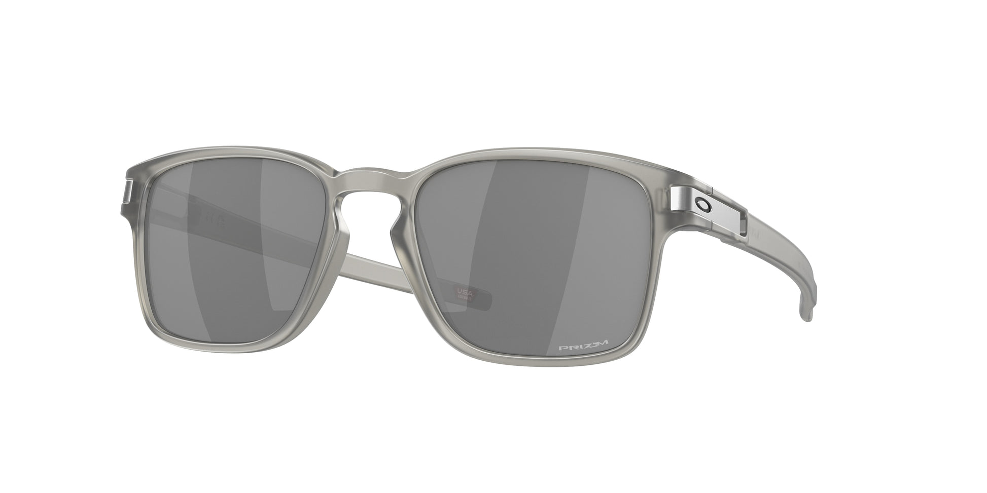 Oakley LATCH SQUARED (A) OO9358 Square Sunglasses  935814-Matte Grey Ink 55-139-17 - Color Map Grey