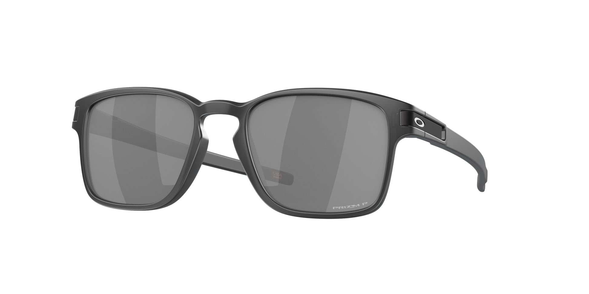 Oakley LATCH SQUARED (A) OO9358 Square Sunglasses  935818-Matte Black Ink 55-139-17 - Color Map Black