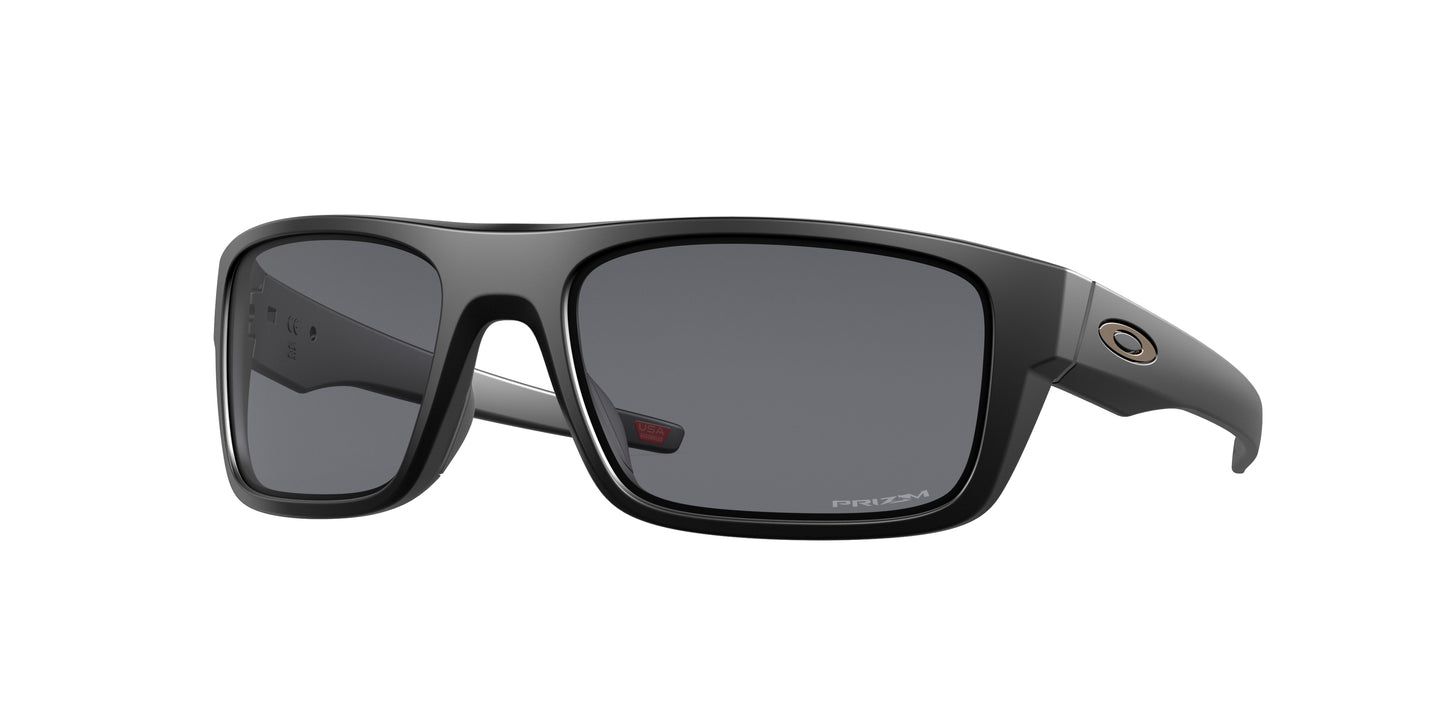 Oakley DROP POINT OO9367 Rectangle Sunglasses  936701-Matte Black 61-132-18 - Color Map Black