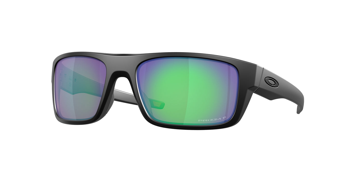 Oakley DROP POINT OO9367 Rectangle Sunglasses  936709-Matte Black 61-132-18 - Color Map Black