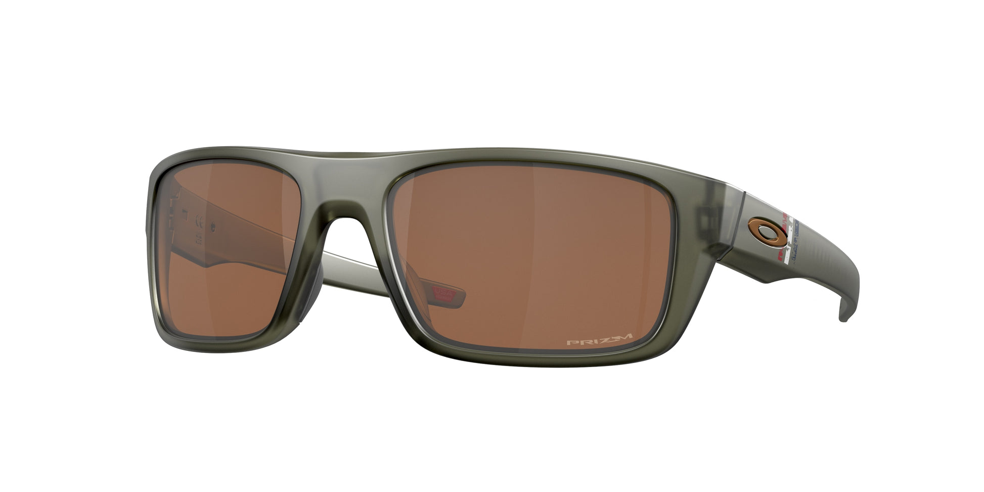 Oakley DROP POINT OO9367 Rectangle Sunglasses  936719-Matte Olive Ink 61-132-18 - Color Map Green