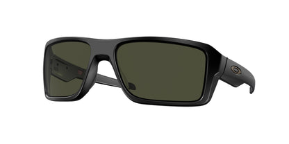 Oakley DOUBLE EDGE OO9380 Rectangle Sunglasses  938001-Matte Black 66-128-17 - Color Map Black