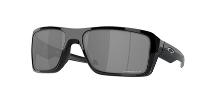 Oakley DOUBLE EDGE OO9380 Rectangle Sunglasses  938008-Polished Black 66-128-17 - Color Map Black