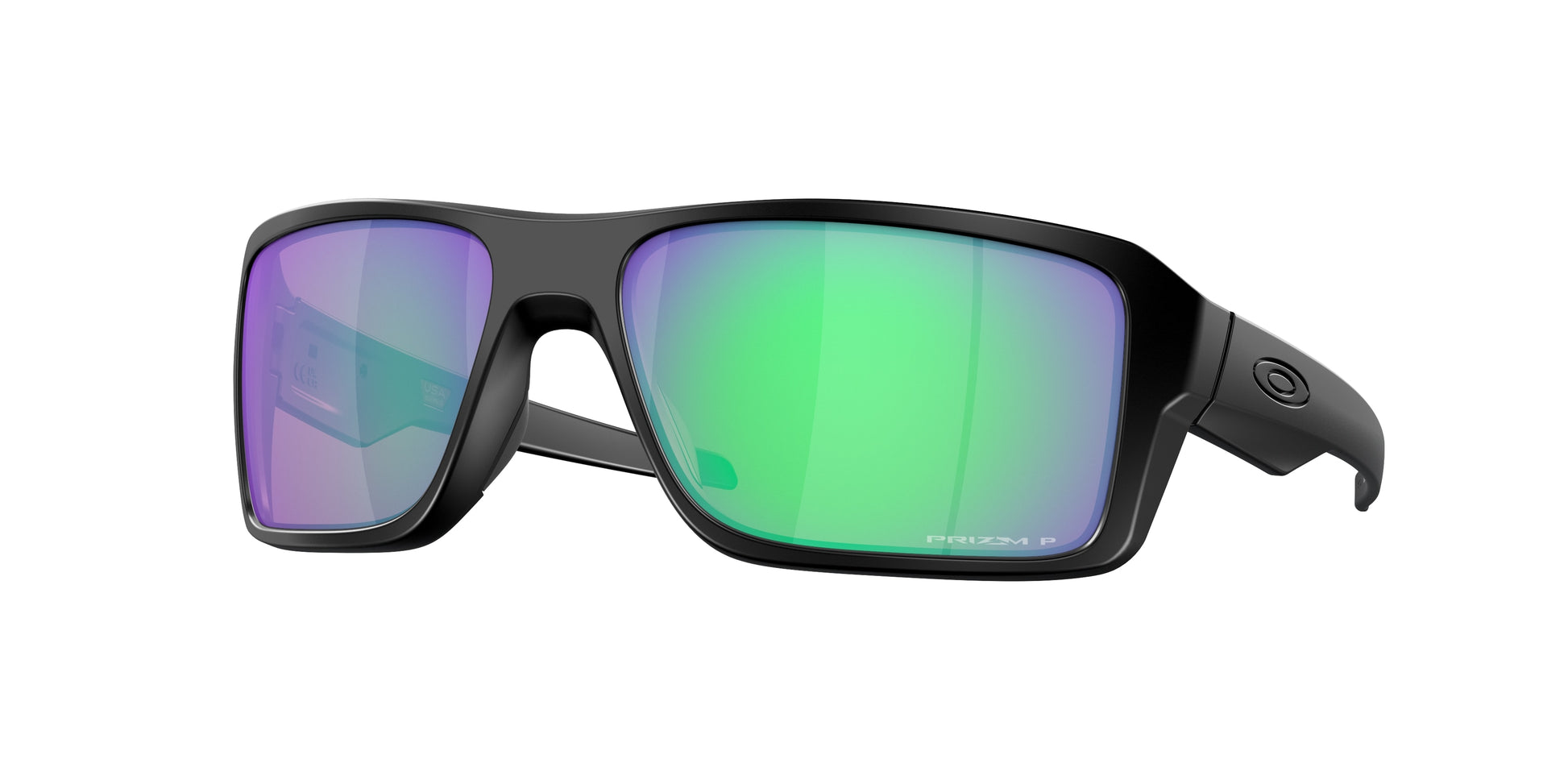 Oakley DOUBLE EDGE OO9380 Rectangle Sunglasses  938009-Matte Black 66-128-17 - Color Map Black