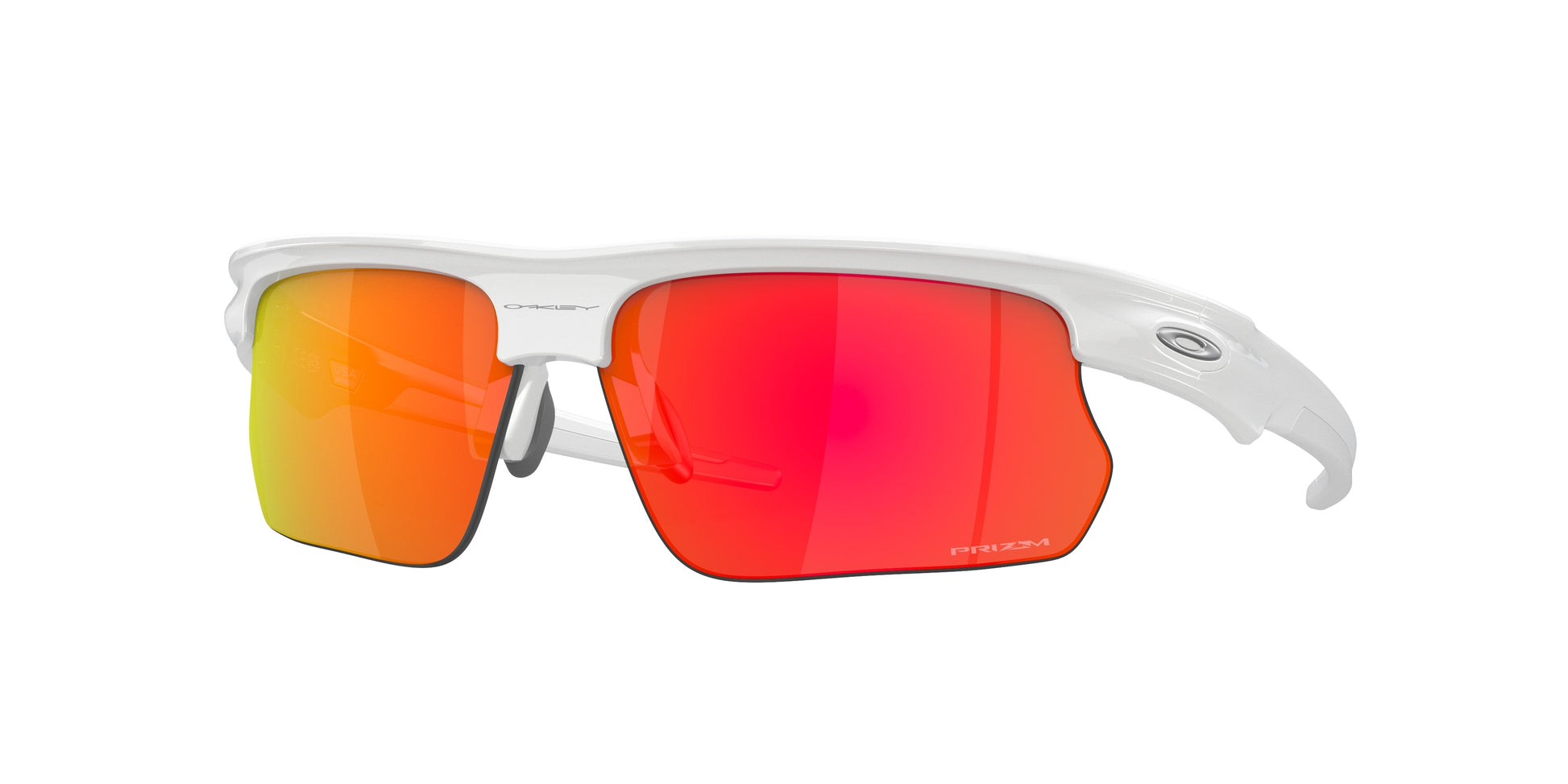 Oakley BISPHAERA OO9400 Rectangle Sunglasses  940003-Polished White 68-136-6 - Color Map White