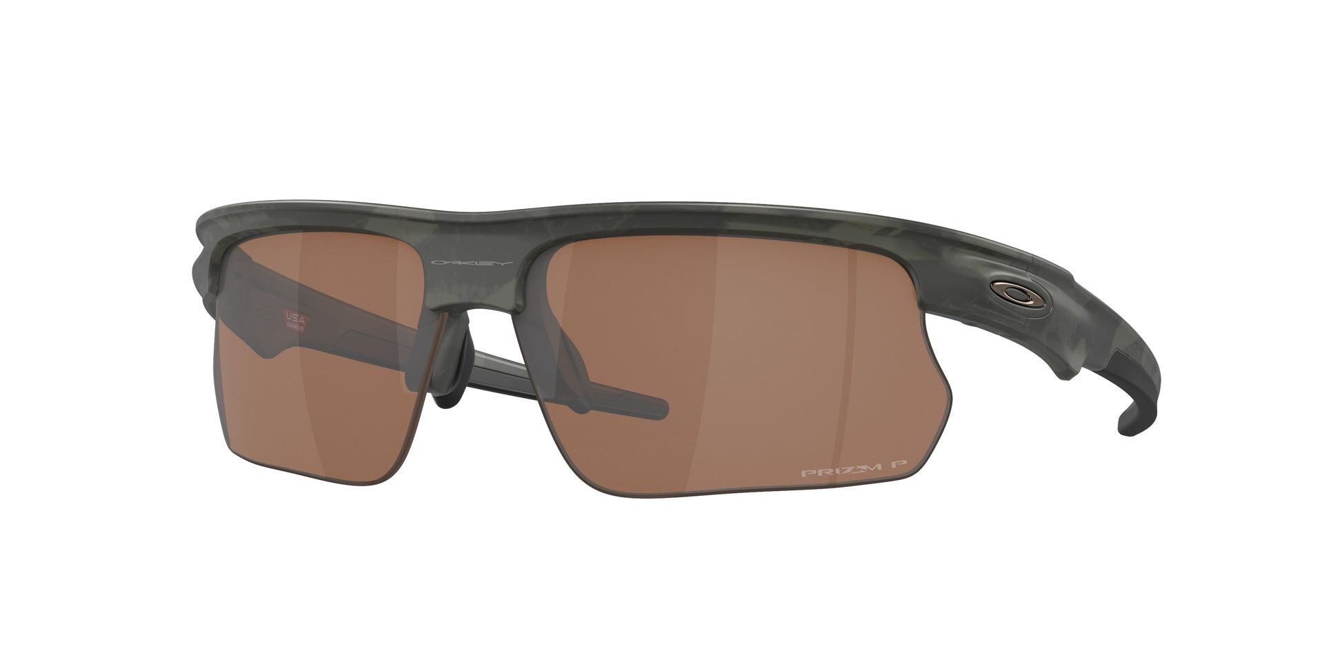 Oakley BISPHAERA OO9400 Rectangle Sunglasses  940004-Matte Olive Camo 68-136-6 - Color Map Green