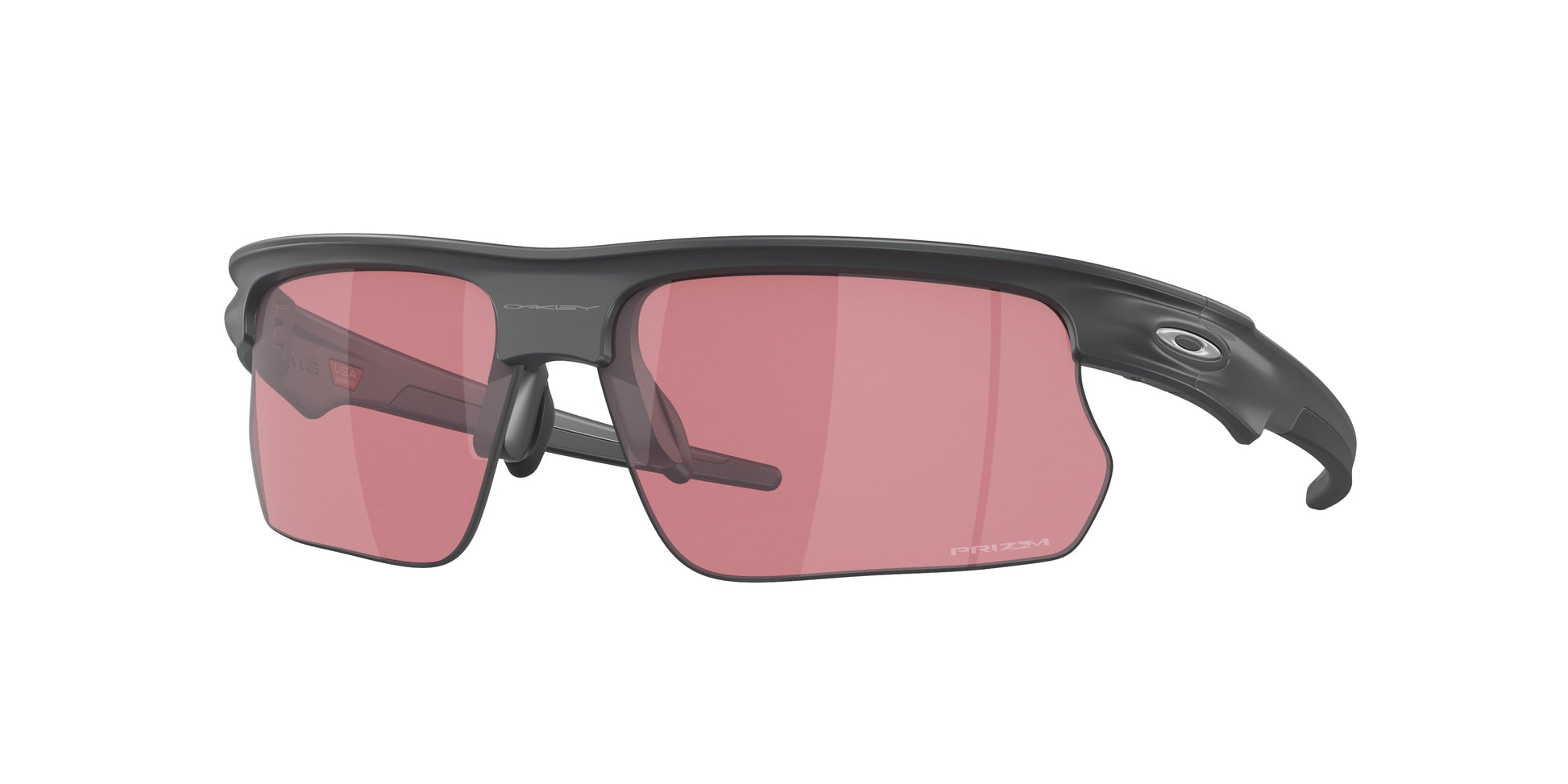 Oakley BISPHAERA OO9400 Rectangle Sunglasses  940007-Matte Carbon 68-136-6 - Color Map Grey